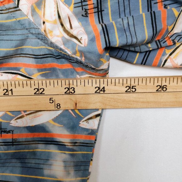 Guy Harvey Men's Large Button-Down Short Sleeve Fishing Shirt - Picture 14 of 14